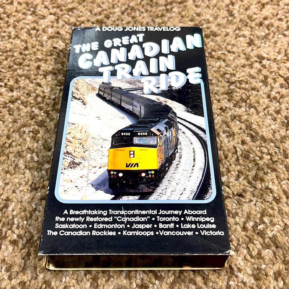 The Great Canadian Train Ride vhs videotape